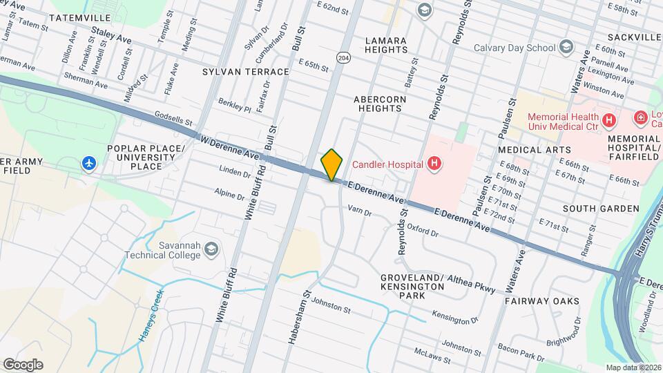 135 E Derenne Ave Map and Location Details