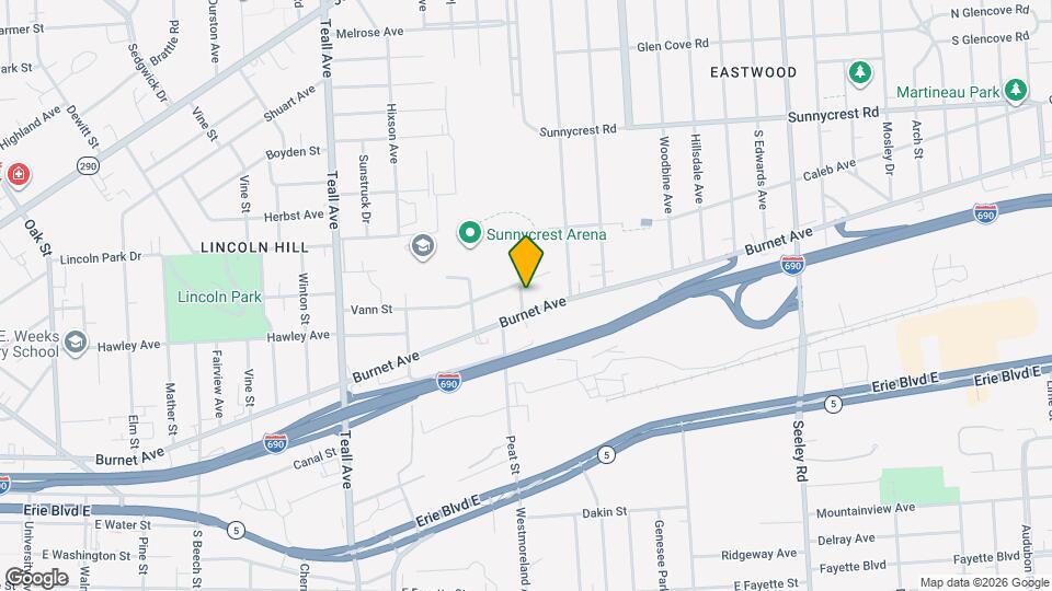 112 Gale Ave Map and Location Details