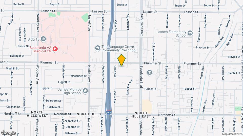 15526 Plummer St Mapa y Detalles de la Ubicación