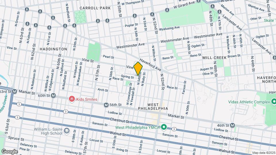 214 N 54th St Map and Location Details