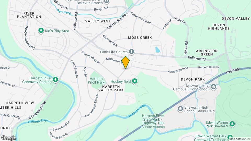 665 Harpeth Bend Dr Mapa y Detalles de la Ubicación