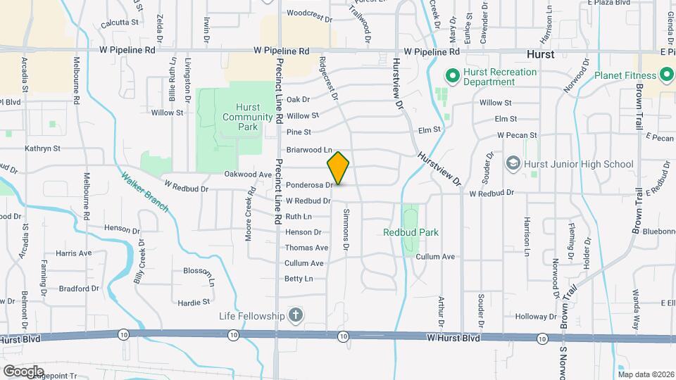 717 Ponderosa Dr Map and Location Details