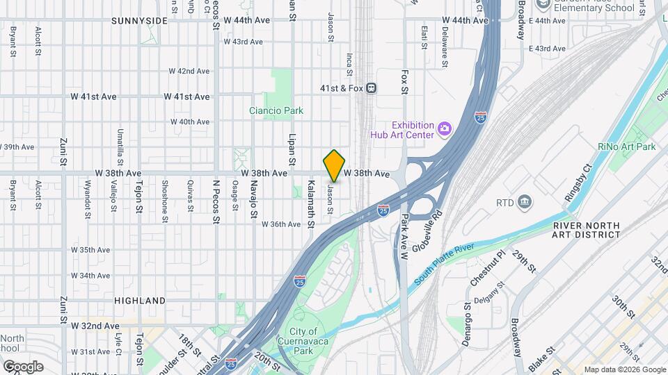 3726 Jason St Map and Location Details