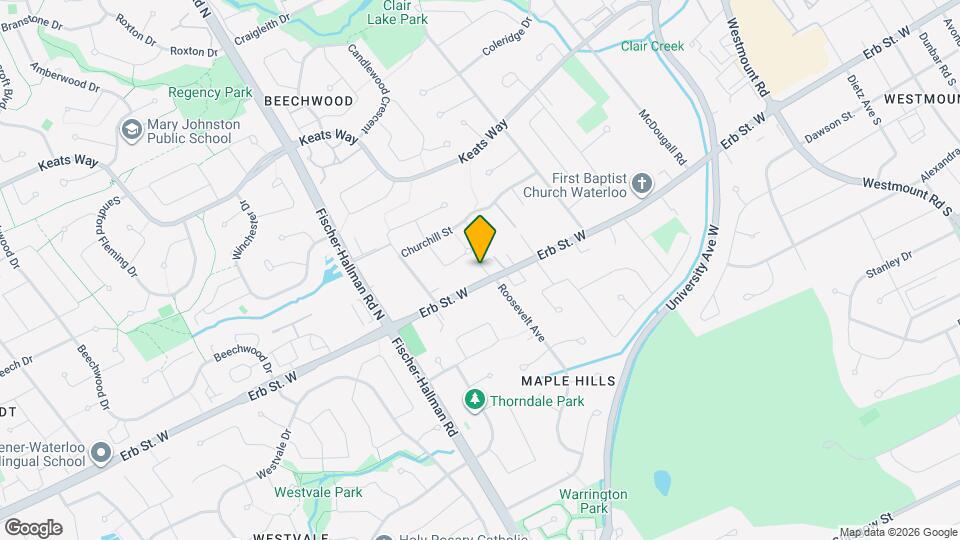 380 Erb St. W Map and Location Details