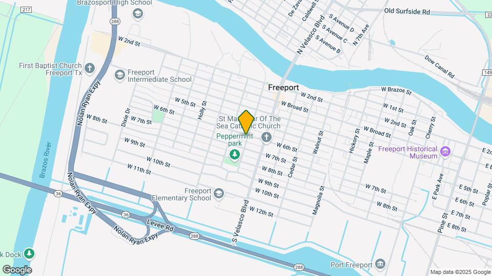 1203 W 6th St Map and Location Details
