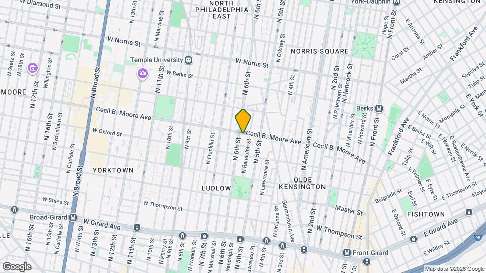 1649 N 6th St Map and Location Details