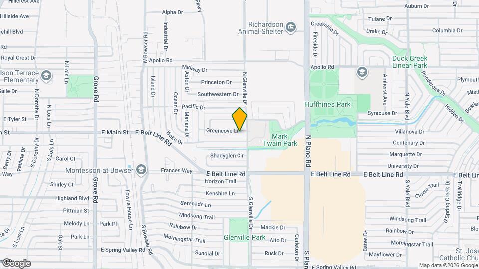 1130 Greencove Ln Map and Location Details