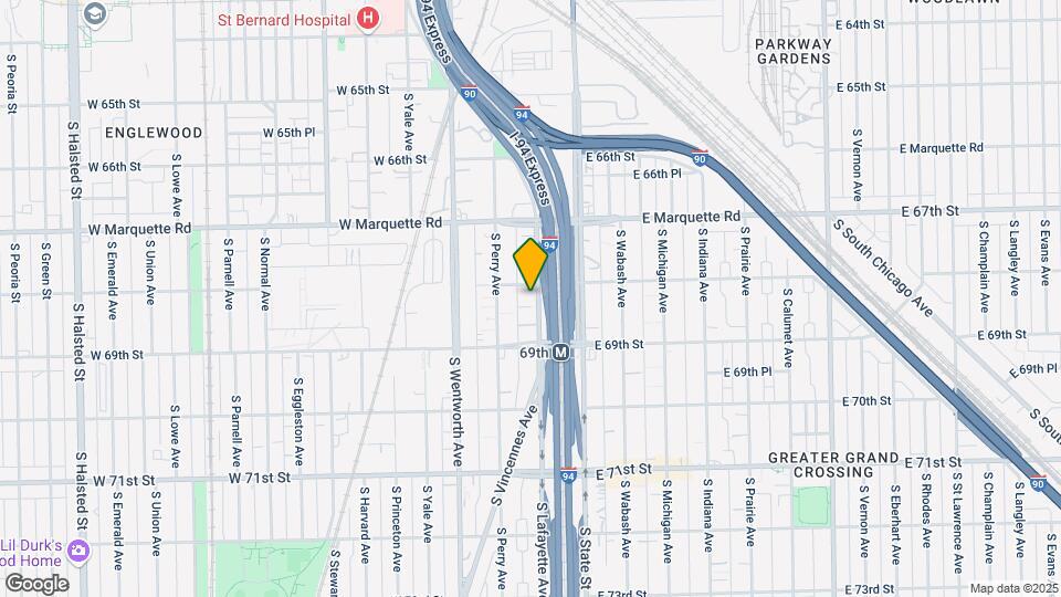 6812 S Lafayette Ave Map and Location Details