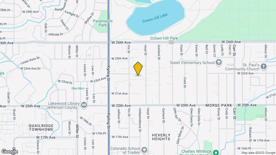 9645 W 22nd Pl Map and Location Details