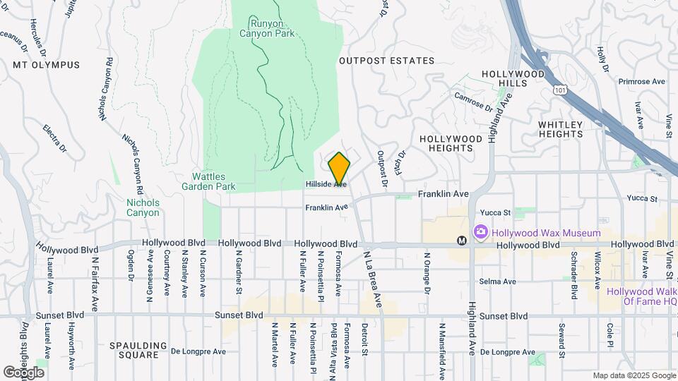 7218 Hillside Ave Map and Location Details