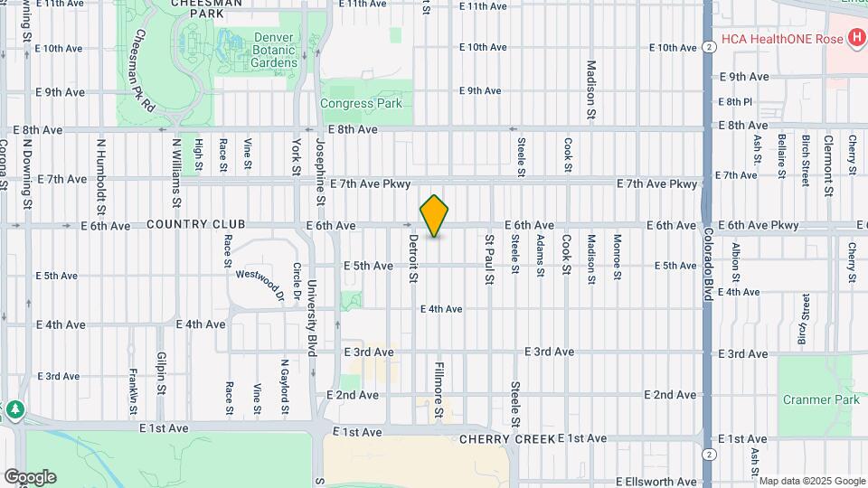 535 Fillmore St Map and Location Details