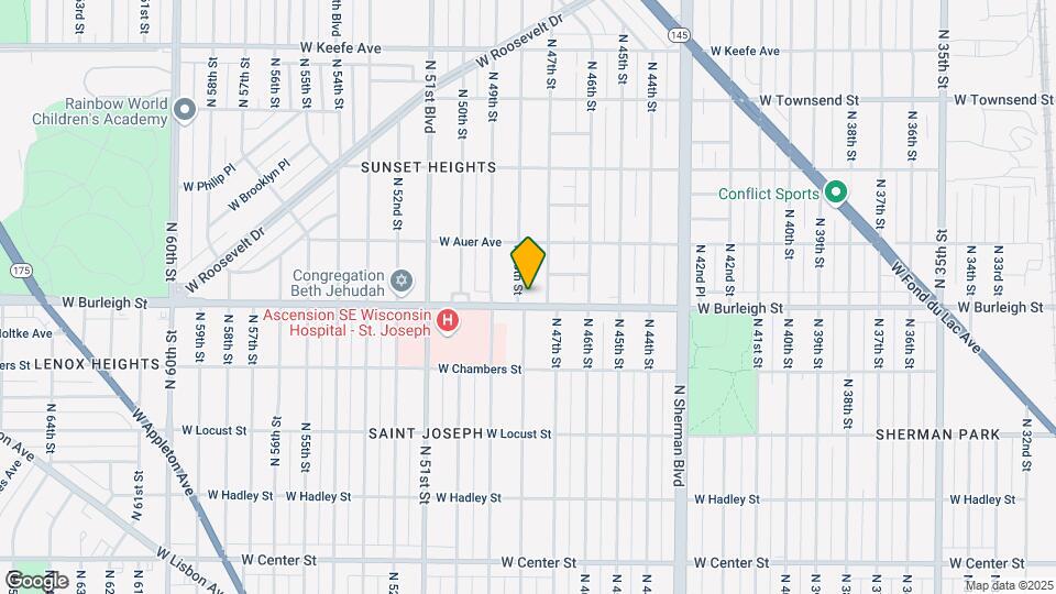 4720 W Burleigh St Map and Location Details