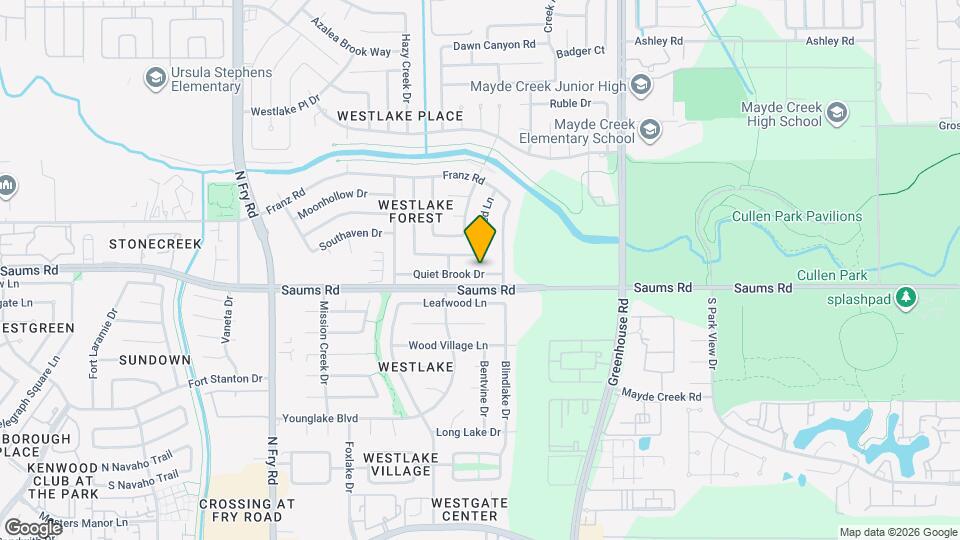 19318 Quiet Brook Dr Map and Location Details