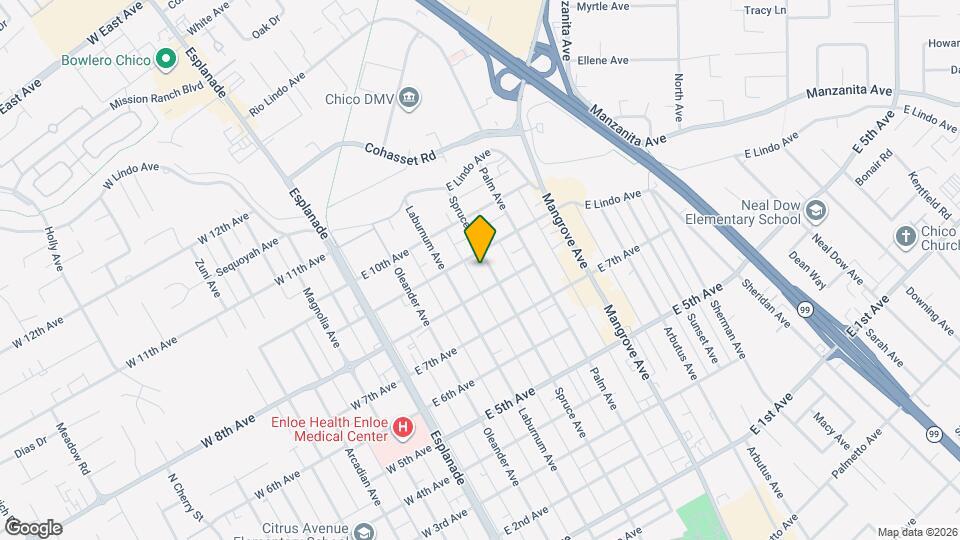 1831 Spruce Ave Map and Location Details