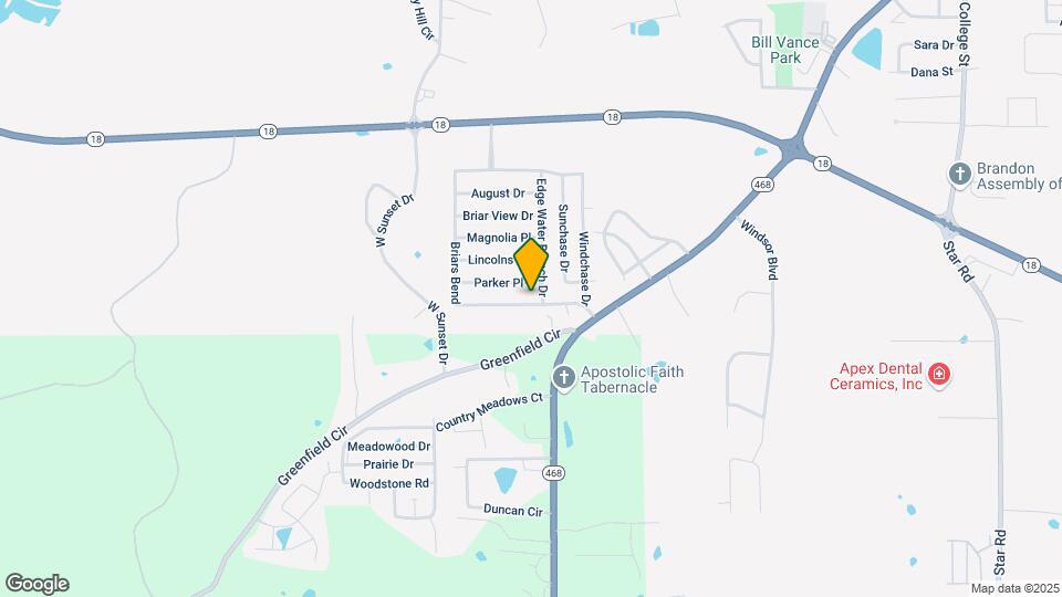 635 Briars Bend Map and Location Details