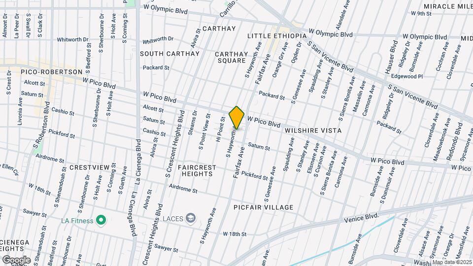 1440 S Hayworth Ave Map and Location Details