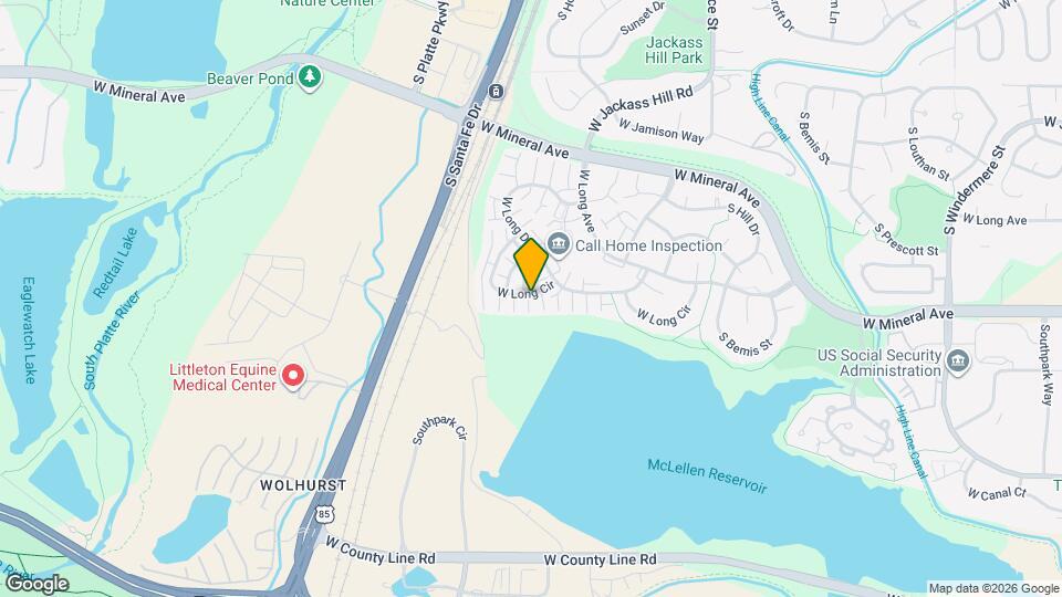 2882 W Long Cir Map and Location Details