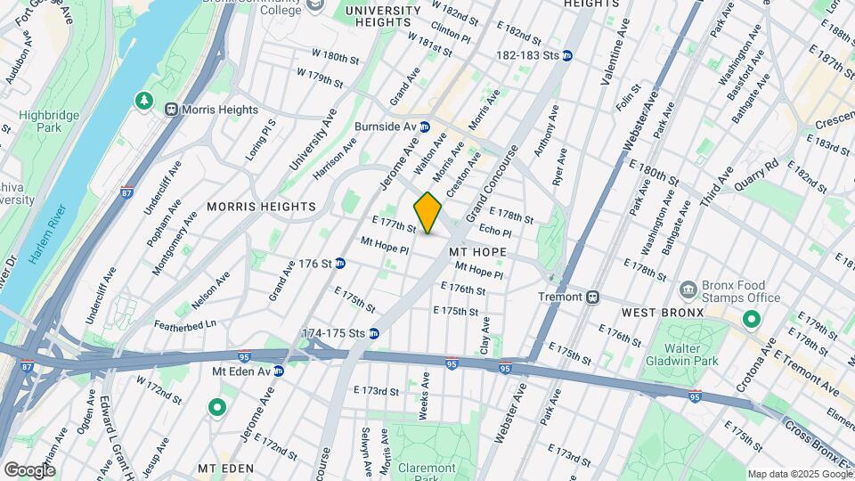 110 E 177th St Map and Location Details
