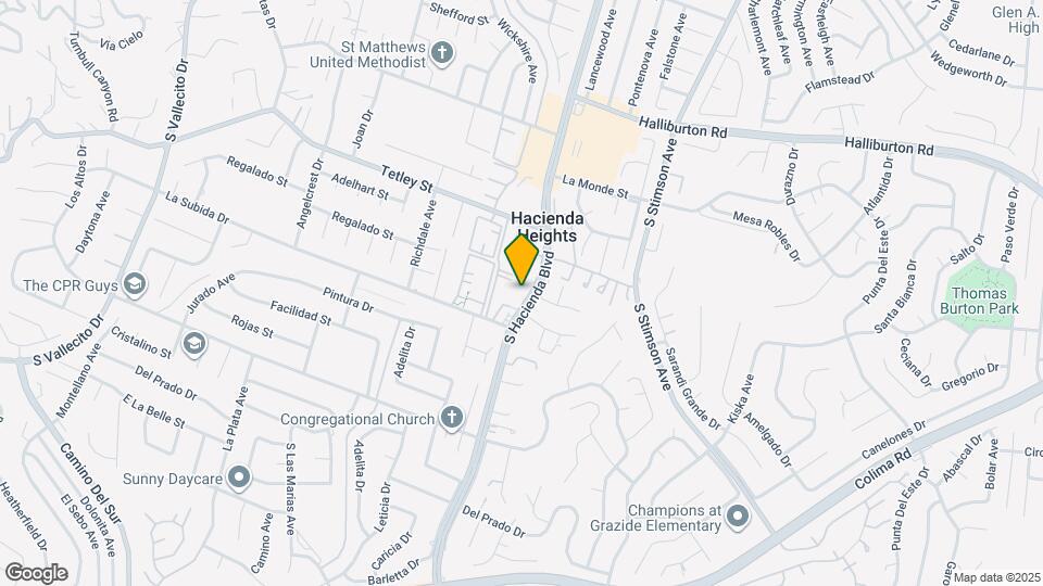 Hills at Hacienda Heights Map and Location Details