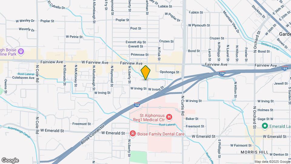 1401 N Hartman St Map and Location Details