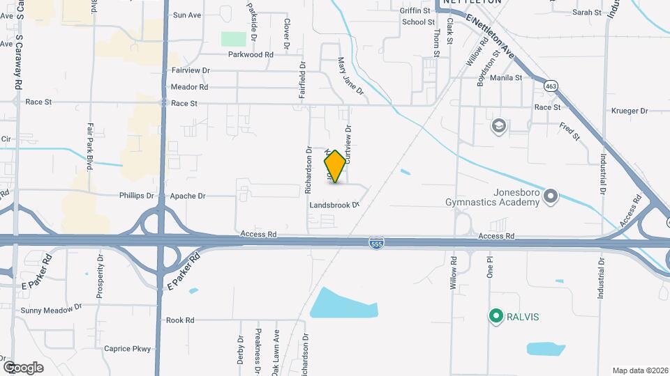 2807 Breezewood Dr Map and Location Details