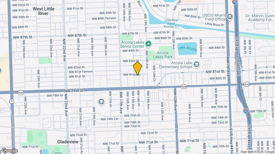 8016 NW 14th Pl Map and Location Details