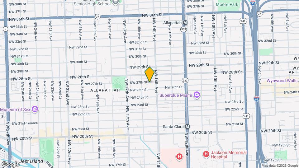 1446 NW 27th St Map and Location Details