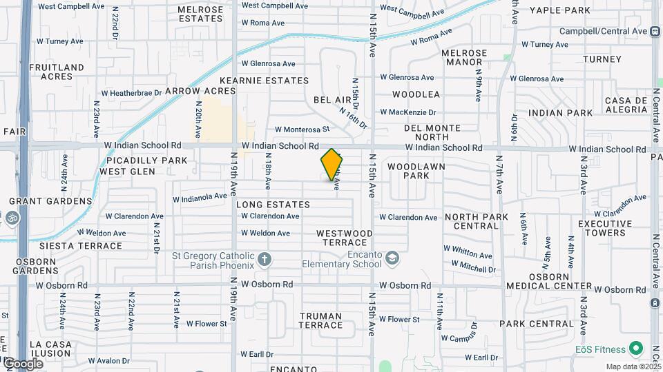 1605 W Fairmount Ave Map and Location Details