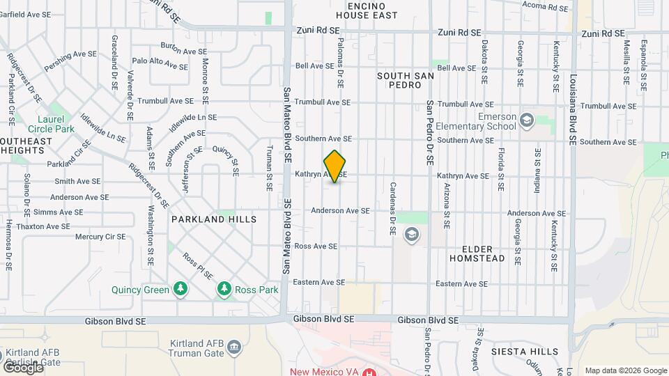 1013 Palomas Dr SE Map and Location Details