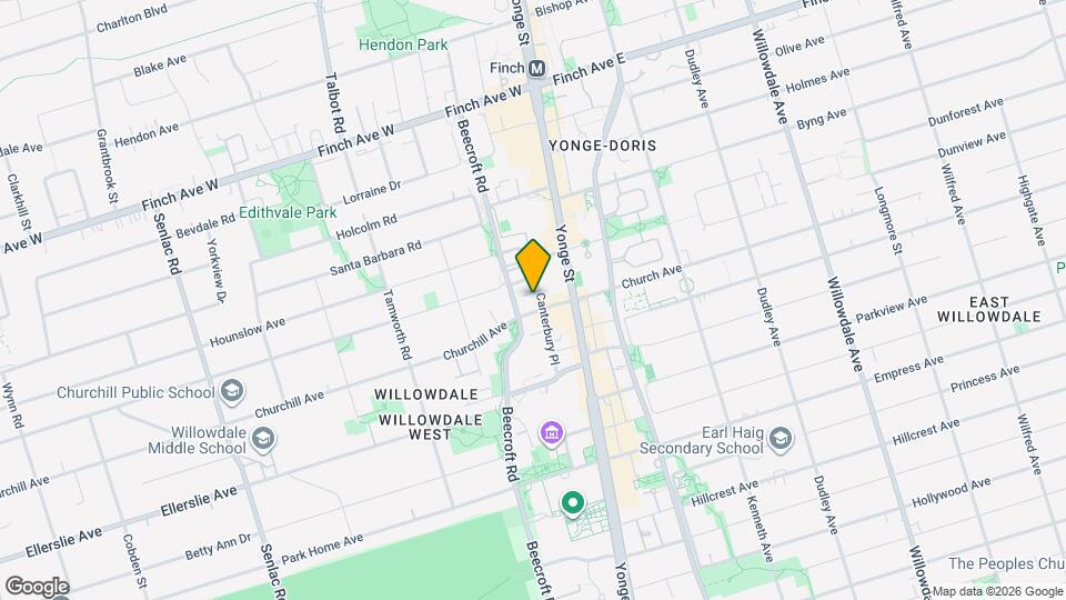 68 Canterbury Pl Map and Location Details