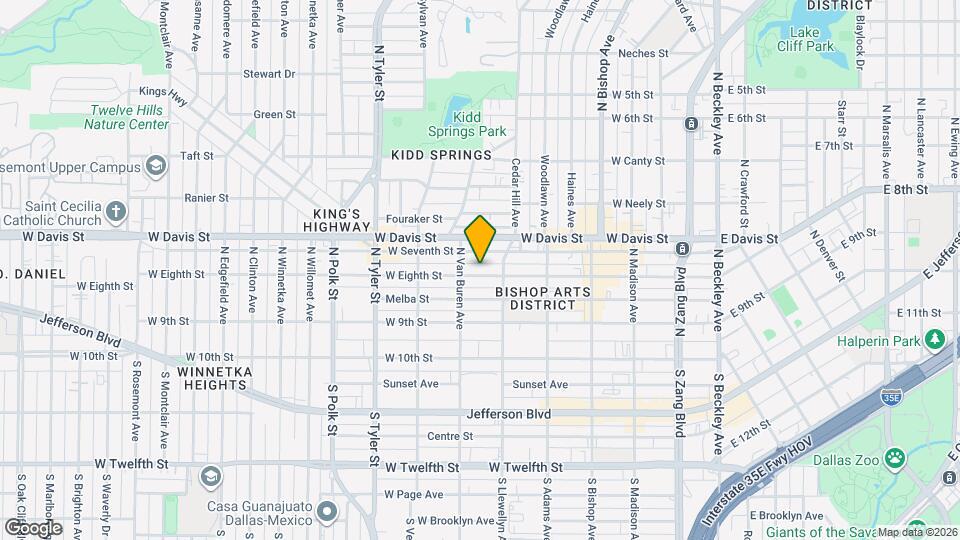 621 W Eighth St Map and Location Details