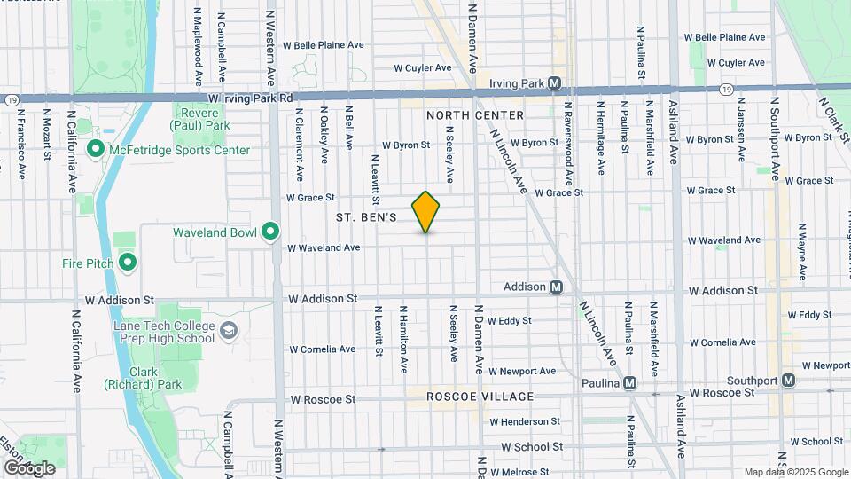 3704 N Hoyne Ave Map and Location Details