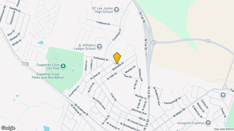 821 Michelle Dr Map and Location Details