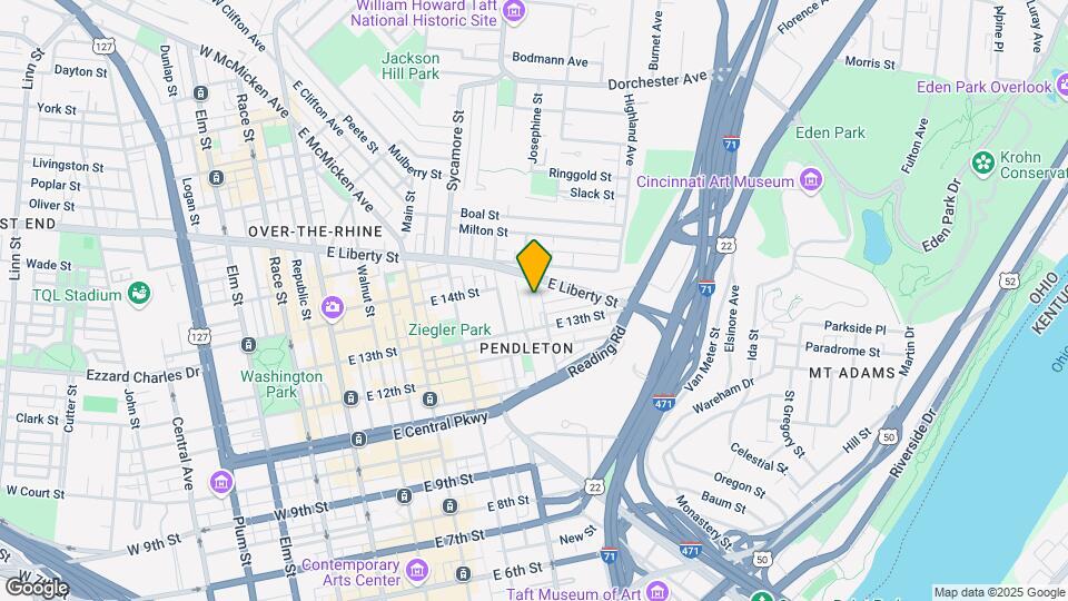 1325 Pendleton St Map and Location Details