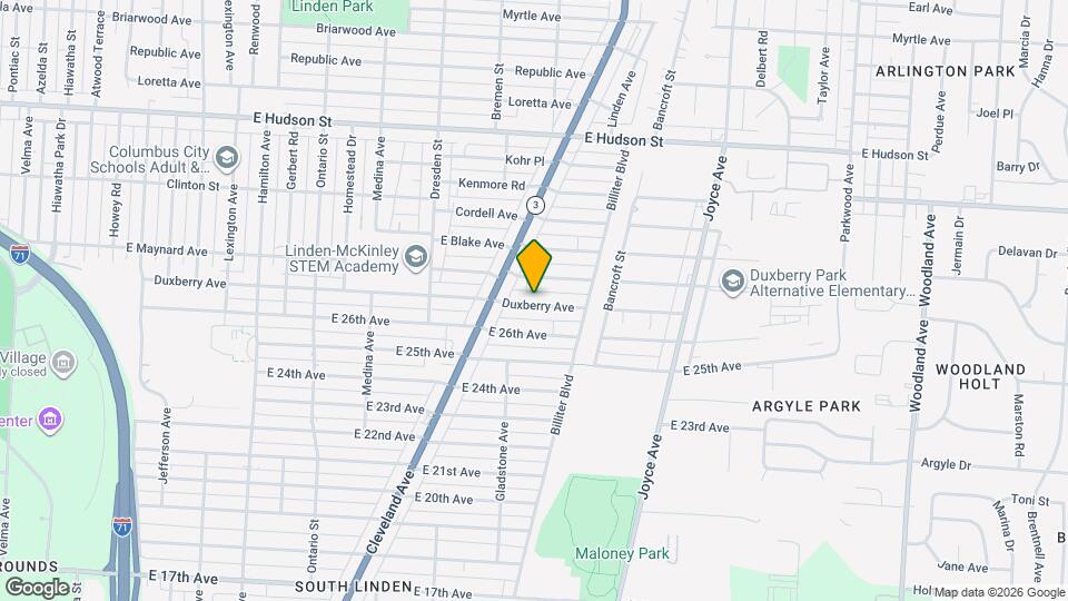 1506 Duxberry Ave Map and Location Details