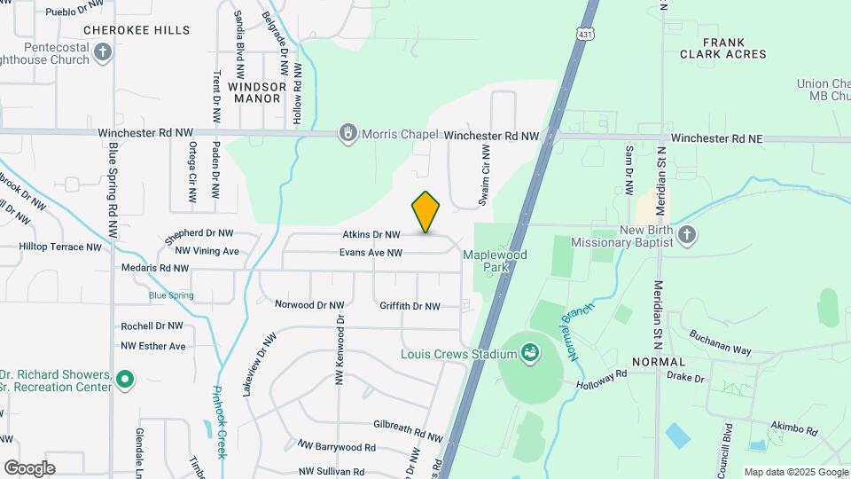 2117 Atkins Dr NW Map and Location Details