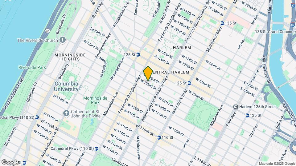 245 W 122nd St Map and Location Details
