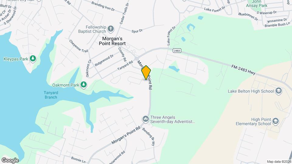 1326 Morgan's Point Rd Map and Location Details