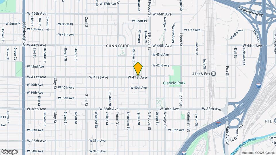 1778 W 41st Ave Map and Location Details