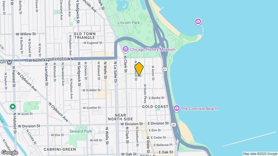 1441 N Dearborn St, Unit 2A Mapa y Detalles de la Ubicación