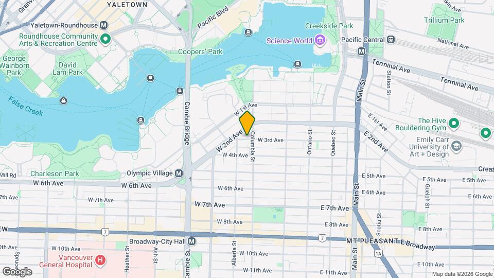 439 W 3rd Ave Map and Location Details