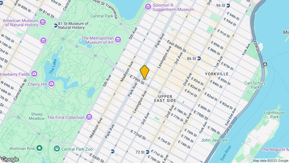 121 E 79th St Map and Location Details