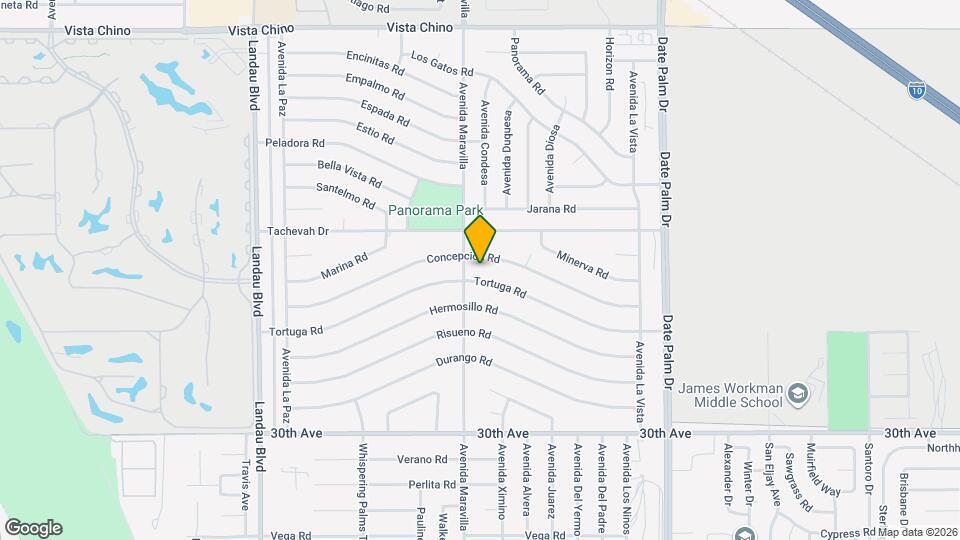 66091 Cahuilla Ave Map and Location Details