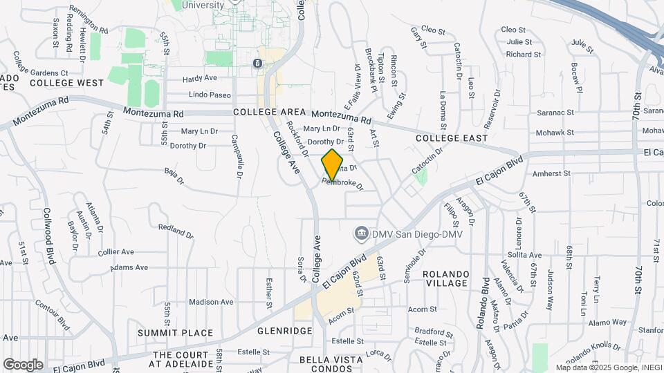 6129 Pembroke Dr Map and Location Details