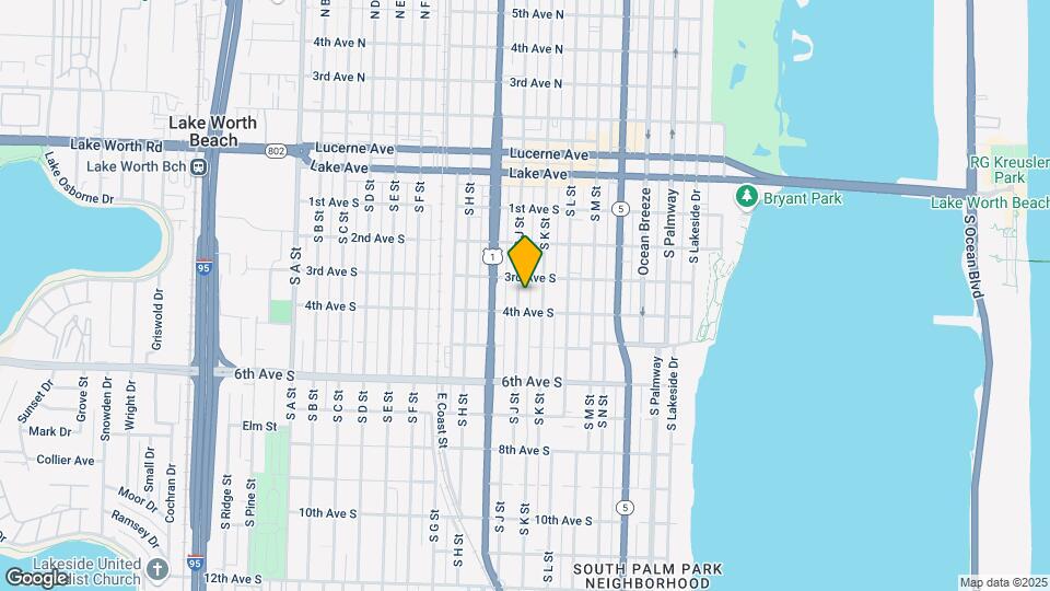 318 S J St-Unit -3 Mapa y Detalles de la Ubicación