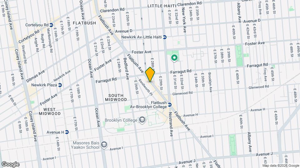 1462 Flatbush Ave, Unit PHE Map and Location Details