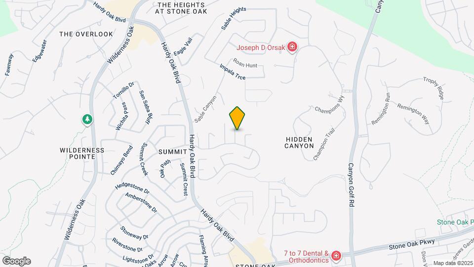 1414 Mesa Creek Map and Location Details