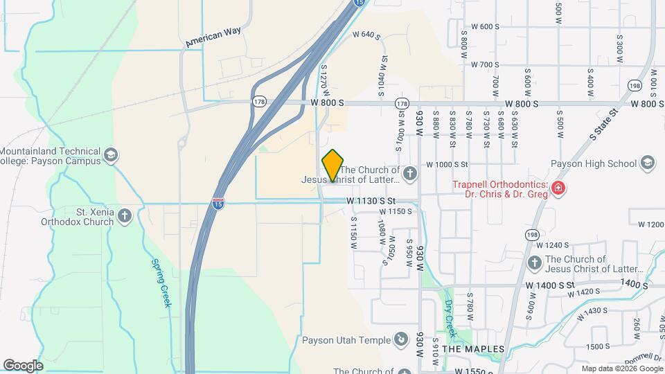 1297 S 1050 W Mapa y Detalles de la Ubicación