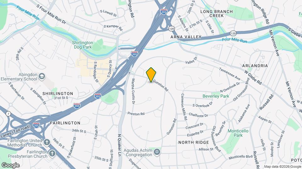 3710 Gunston Rd Map and Location Details