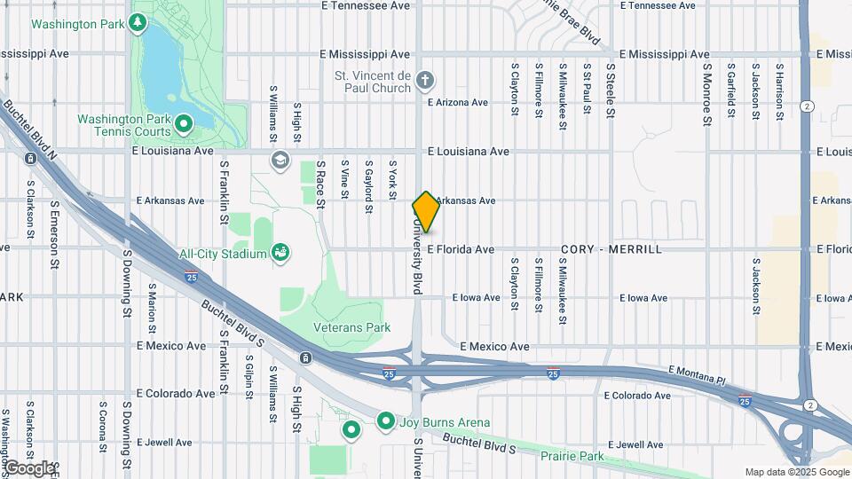1478 S University Blvd Map and Location Details